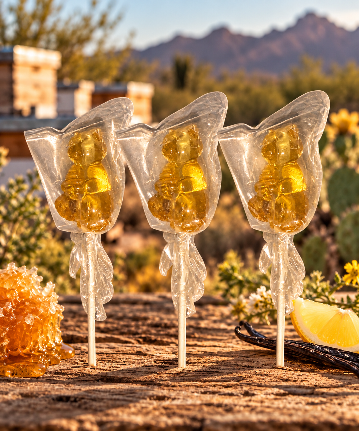 Lollipop Raw Honey Bear 3-Pack