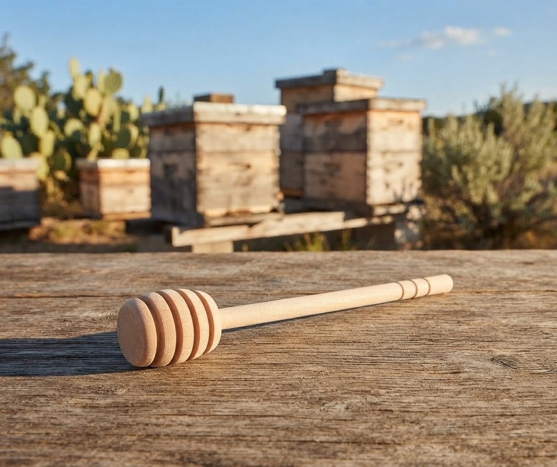 3 in. Wooden Honey Dipper