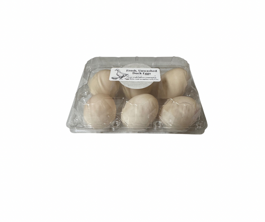 Fresh Unwashed Duck Eggs 6ct.